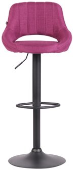 Barkruk Melit stof purper,zwart, Paars