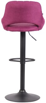 Barkruk Melit stof purper,zwart, Paars