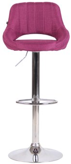 Barkruk Melit stof purper,chroom, Paars