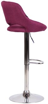 Barkruk Melit stof purper,chroom, Paars