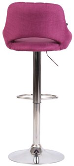 Barkruk Melit stof purper,chroom, Paars