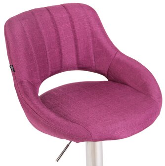 Barkruk Melit stof purper,chroom, Paars