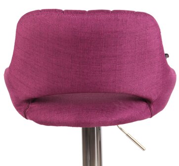 Barkruk Melit stof purper,chroom, Paars