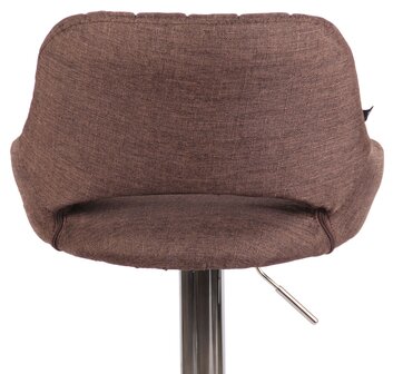 Barkruk Melit stof bruin,chroom, Bruin
