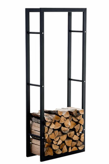 Brandhoutrek Kire V3 zwart 25x60x150 cm, Zwart