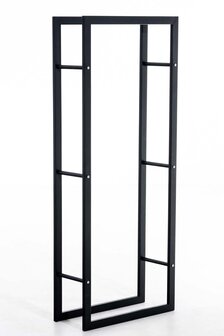 Brandhoutrek Kire V3 zwart 25x60x150 cm, Zwart