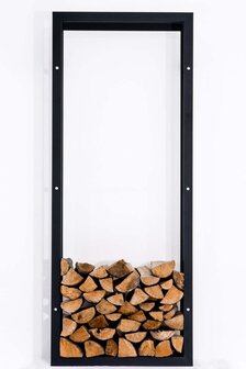 Brandhoutrek Kire V3 zwart 25x60x150 cm, Zwart