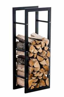 Brandhoutrek Kire V3 zwart 25x40x100 cm, Zwart
