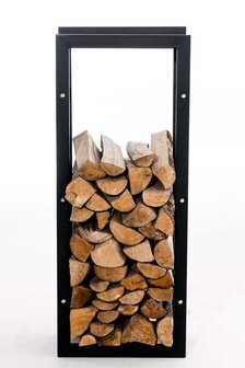 Brandhoutrek Kire V3 zwart 25x40x100 cm, Zwart