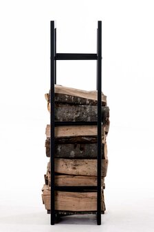 Brandhoutrek Kire V3 zwart 25x40x100 cm, Zwart