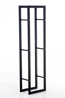 Brandhoutrek Kire V3 zwart 25x40x150 cm, Zwart