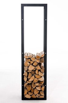 Brandhoutrek Kire V3 zwart 25x40x150 cm, Zwart