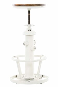 Barkruk Branu antiek/wit, Wit