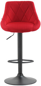 Barkruk Lozia Stof rood,zwart, Rood