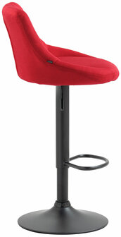 Barkruk Lozia Stof rood,zwart, Rood
