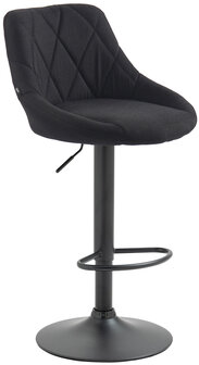 Barkruk Lozia Stof zwart,zwart, Zwart
