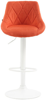 Barkruk Lozia Stof oranje,wit, Oranje