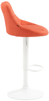 Barkruk Lozia Stof oranje,wit, Oranje