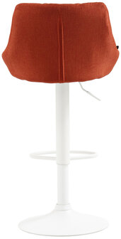 Barkruk Lozia Stof oranje,wit, Oranje