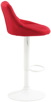 Barkruk Lozia Stof rood,wit, Rood