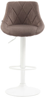 Barkruk Lozia Stof Taupe,wit