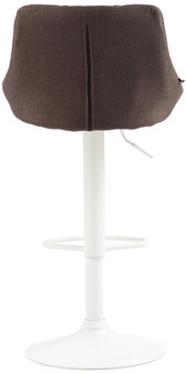 Barkruk Lozia Stof Taupe,wit