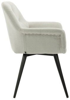 Eetkamerstoel Longfard beige,Stof, 