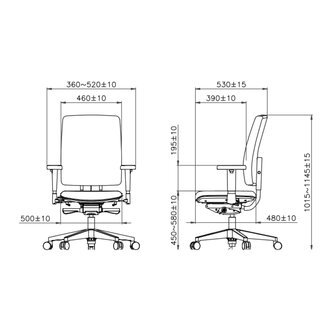 Workliving Npr1813 Jaarbeurs-Special Grijs - Bureaustoel Ergonomisch Design Arbo Default Title
