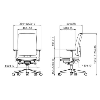 Workliving Npr1813 Jaarbeurs Regain Zwart - Bureaustoel Ergonomisch Design Arbo Default Title