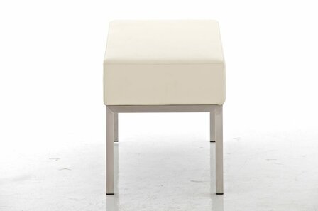 Tweezitsbank Limigi 80x40 Kunstleer Creme