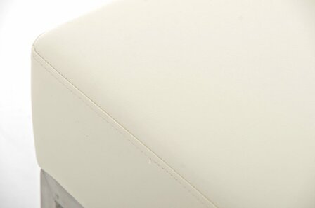 Tweezitsbank Limigi 80x40 Kunstleer Creme