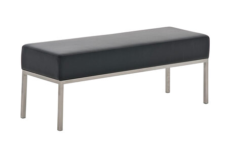 Driezitsbank Limigi 120x40 zwart, Zwart