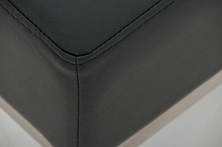 Driezitsbank Limigi 120x40 zwart, Zwart