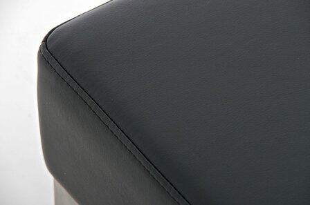 Driezitsbank Limigi 120x40 zwart, Zwart