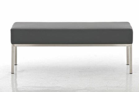Driezitsbank Limigi 120x40 grijs, Grijs