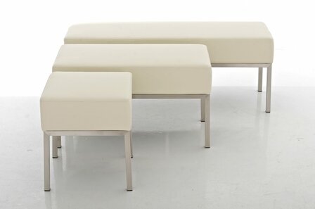 Driezitsbank Limigi 120x40 Creme