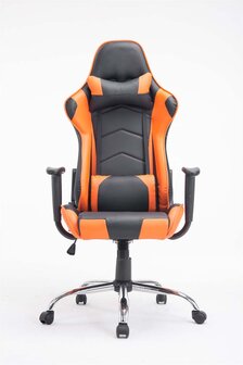 Bureaustoel Meracli zwart/oranje, Zwart
