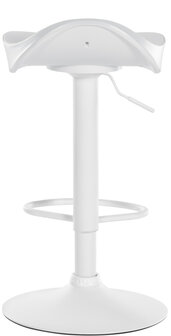 Set van 2 barkrukken Olissan kunstleer wit, Wit