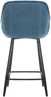 Set van 2 barkrukken Gobsin Blauww,Stof