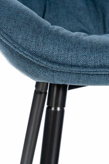 Set van 2 barkrukken Gobsin Blauww,Stof