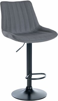 Barkruk Tino Stof grijs,zwart, Grijs