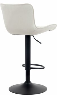 Set van 2 barkrukken Amme Creme,Fluweel