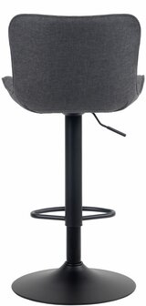 Set van 2 barkrukken Amme zwart,Stof, Zwart