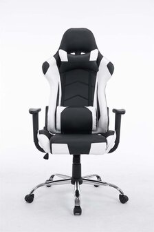 Bureaustoel Meracli zwart/wit, Wit
