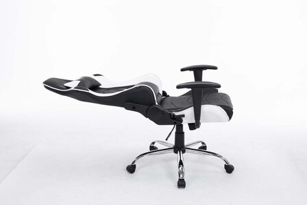 Bureaustoel Meracli zwart/wit, Wit