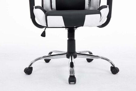 Bureaustoel Meracli zwart/wit, Wit