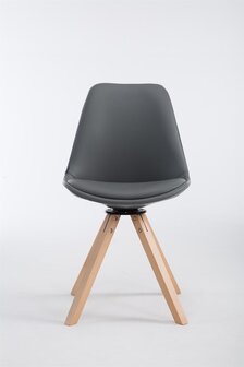 Eetkamerstoel Cilaas Kunstleer natura,grijs, Grijs