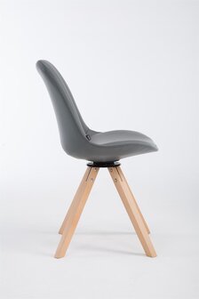 Eetkamerstoel Cilaas Kunstleer natura,grijs, Grijs