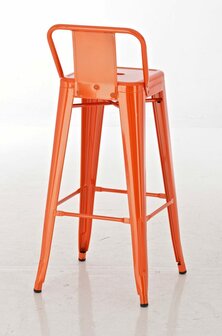 Metaal Barkruk Mosan oranje, Oranje