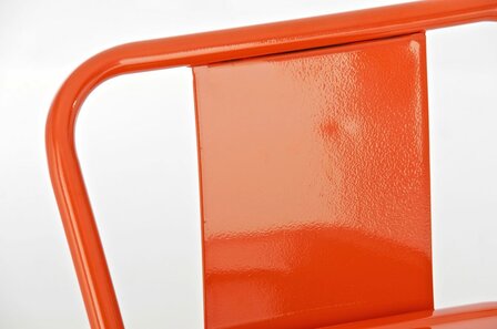 Metaal Barkruk Mosan oranje, Oranje